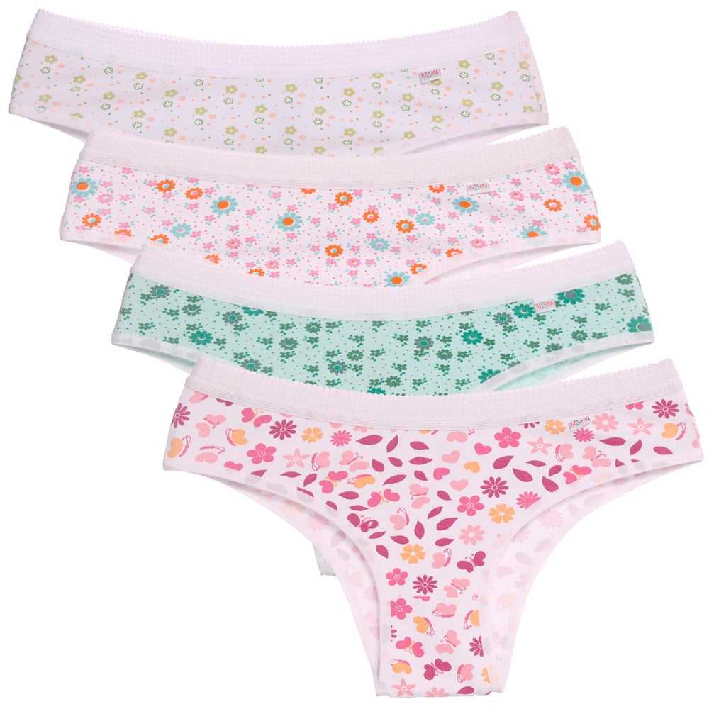 Calcinha Estampada Em Algodão Cintura Média Nassama - Image 2