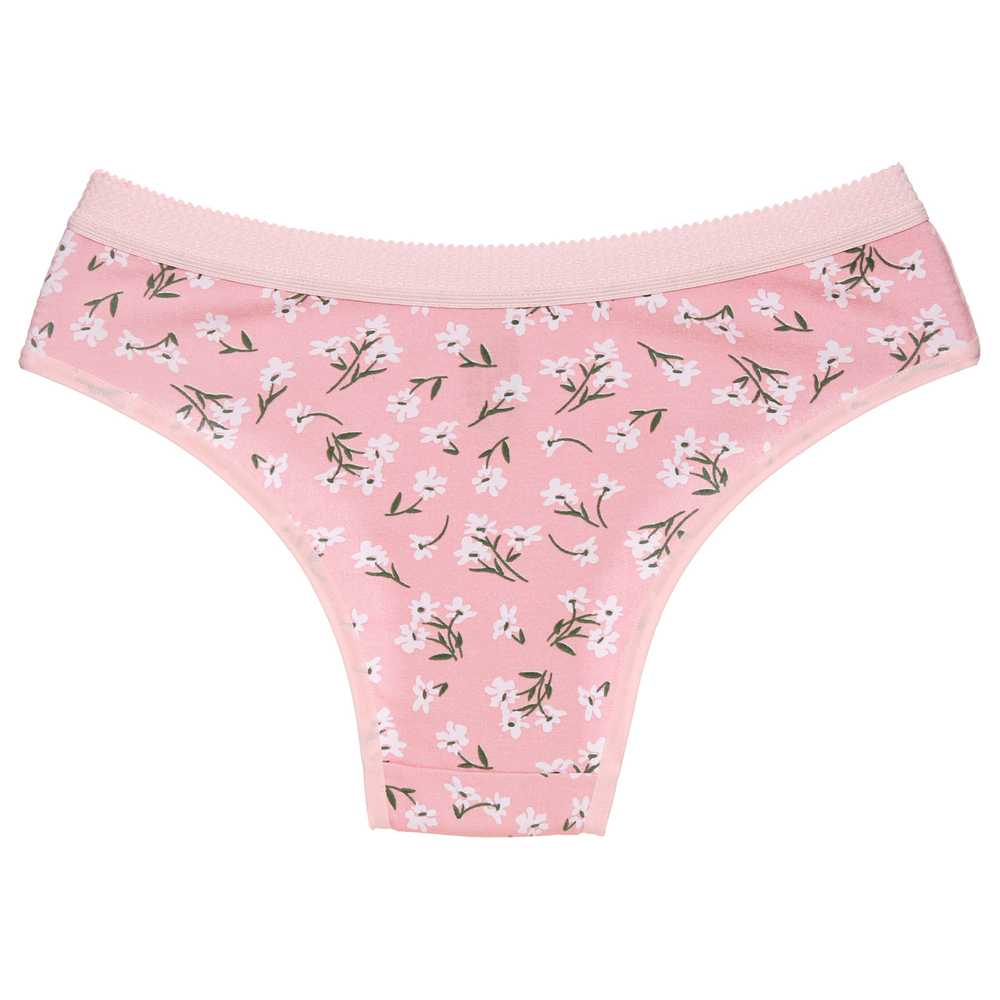 Calcinha Estampada Em Algodão Cintura Média Nassama - Image 4