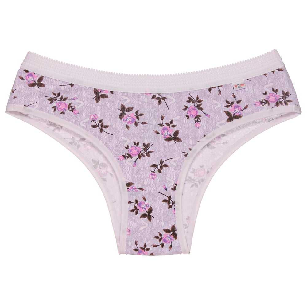 Calcinha Estampada Em Algodão Cintura Média Nassama - Image 6