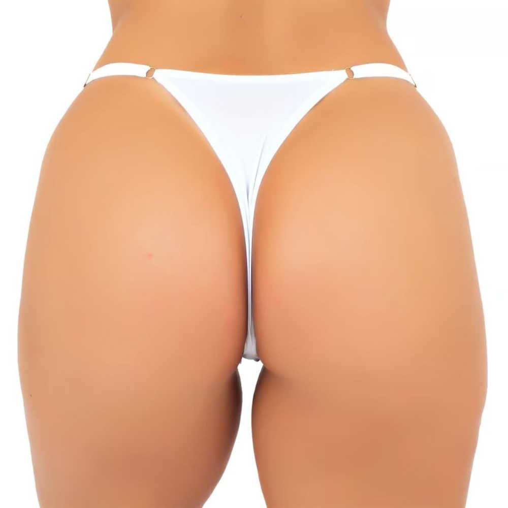 Calcinha Fio Dental String Biju Com Corações Patitex - Image 7