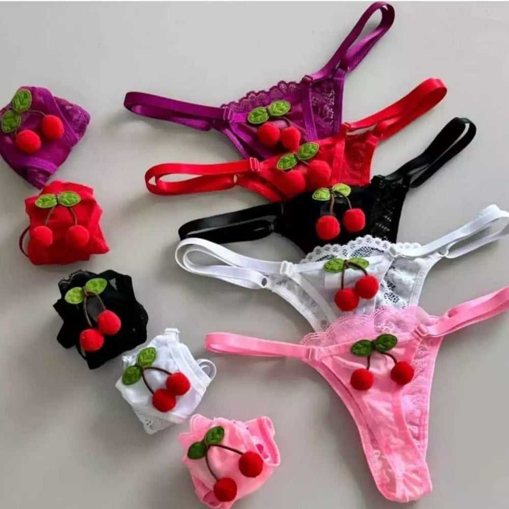 Calcinha Fio Dental String Cerejinha Mil Toques - Image 2