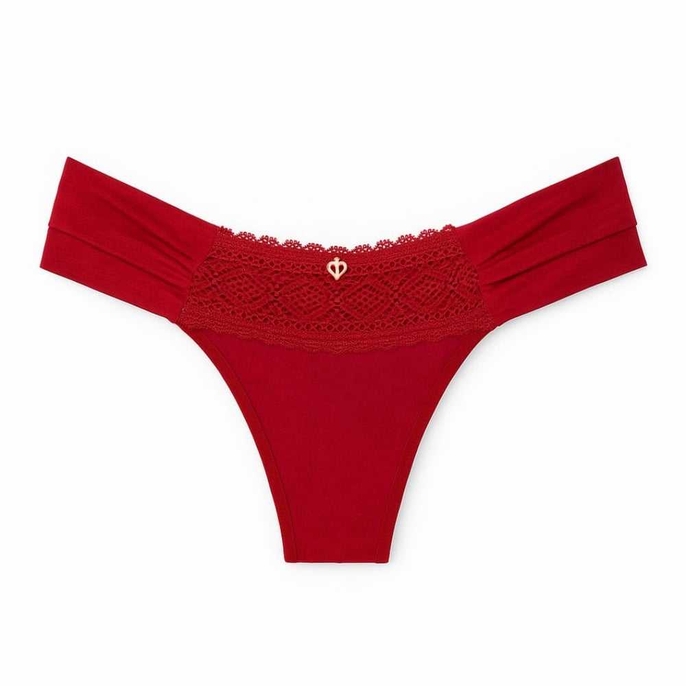 Calcinha Fio Duplo Bombom Com Renda Vaydosa Lingerie - Image 8