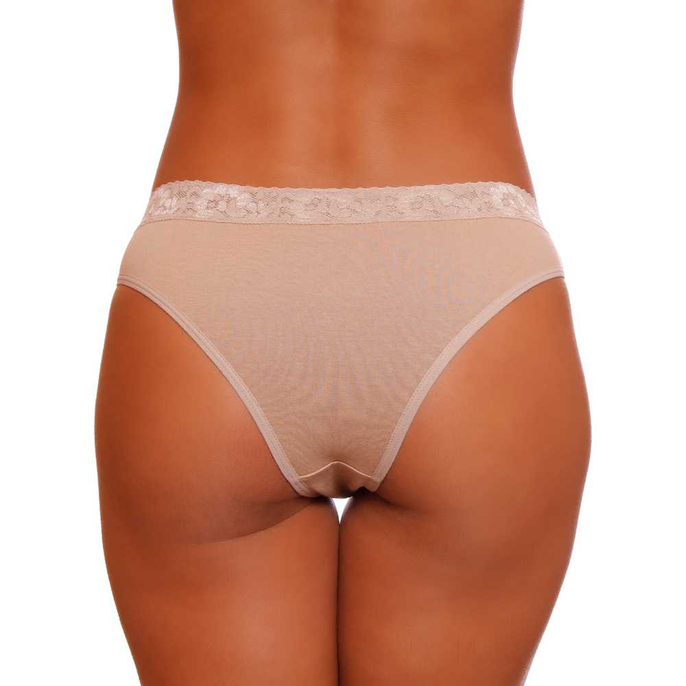 Calcinha Isabela Em Algodão Com Renda Na Cintura Ce&Dy Lingerie - Image 7