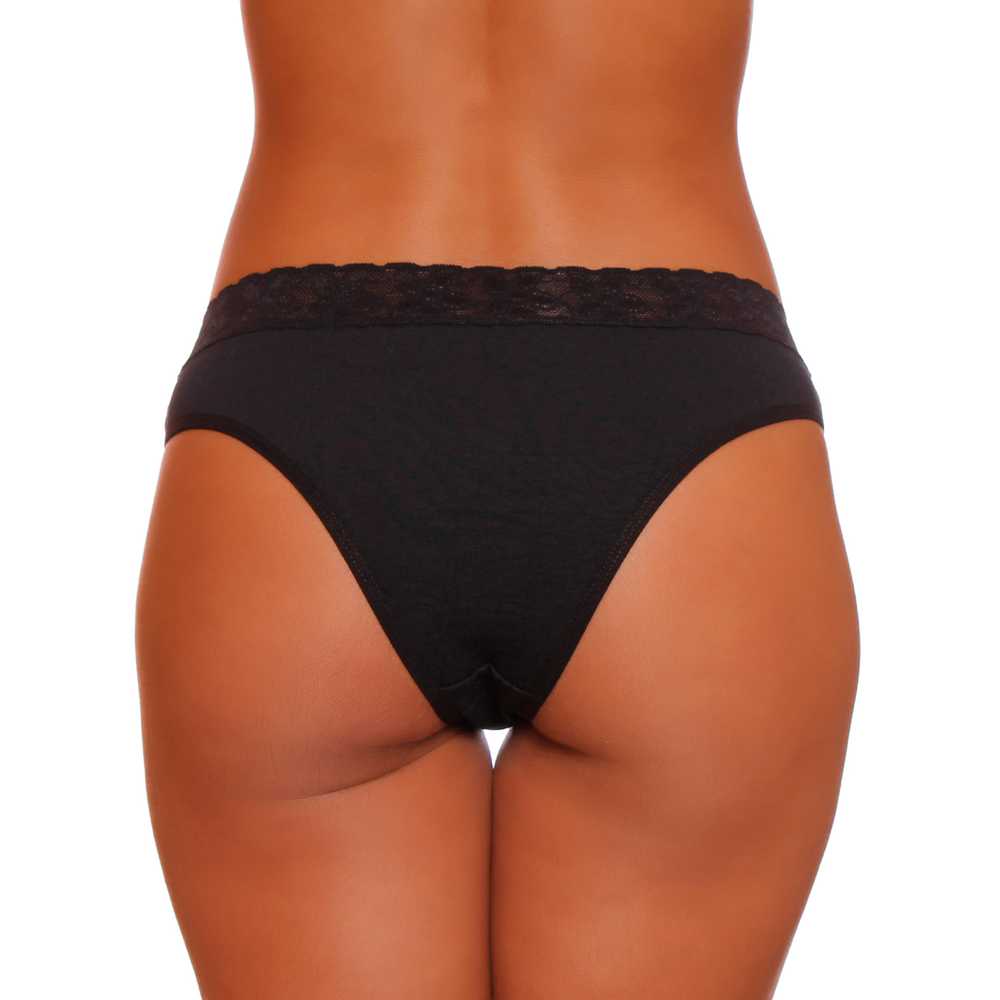 Calcinha Isabela Em Algodão Com Renda Na Cintura Ce&Dy Lingerie - Image 9