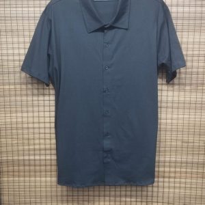 Camisa Casual De Malha Preto Plus Size 002533-6