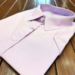 Camisa Esporte Manga Curta Rosa Claro Plus Size 002361-1