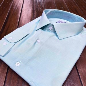 Camisa Social Manga Longa Verde Plus Size 002551-1