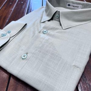 Camisa Social Manga Longa Verde Plus Size 002596-1
