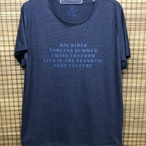 Camiseta Manga Curta Azul Marinho Plus Size 002448