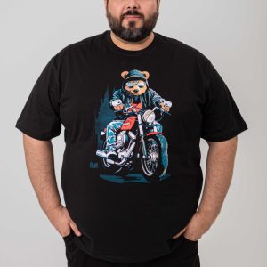 Camiseta Estampada Urso De Óculos Plus Size 002568