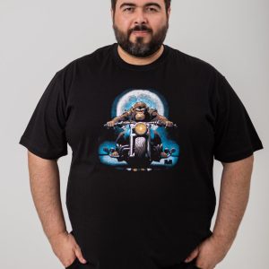 Camiseta Estampada Macaco Lua Plus Size 002569