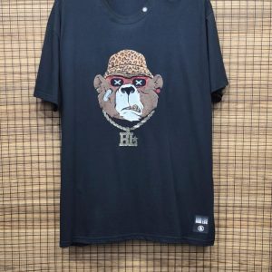 Camiseta Estampada Manga Curta Preto Plus Size 002764