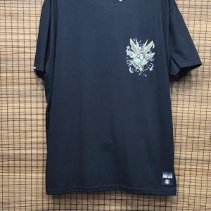 Camiseta Estampada Manga Curta Preto Plus Size 002771