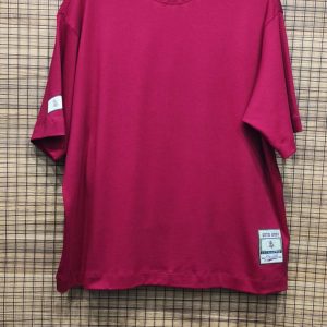 Camiseta Básica Oversized Manga Curta Vermelho Plus Size 002747