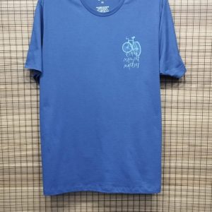 Camiseta Estampada Moments Azul Marinho Plus Size 002484