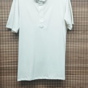Camisa Gola Portuguesa Manga Curta Off White Plus Size 002556