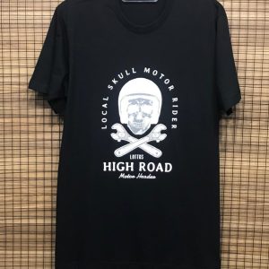 Camiseta Manga Curta Preta Estampa High Road 002493