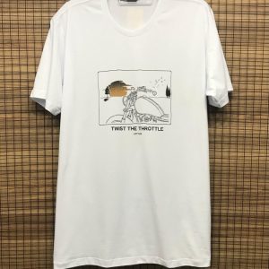 Camiseta Manga Curta Branca Estampa Twist 002494
