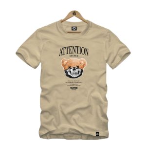 Camiseta Estampada Urso Esqueleto Plus Size 002429