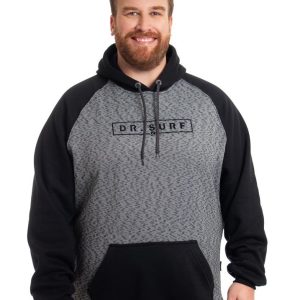 Blusão Canguru Plus Size Preto 001433-1