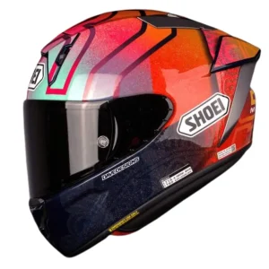CAPACETE SHOEI X-SPR PRO MARQUEZ HOLI TC-1 – Rosa Azul e Vermelho Flúor