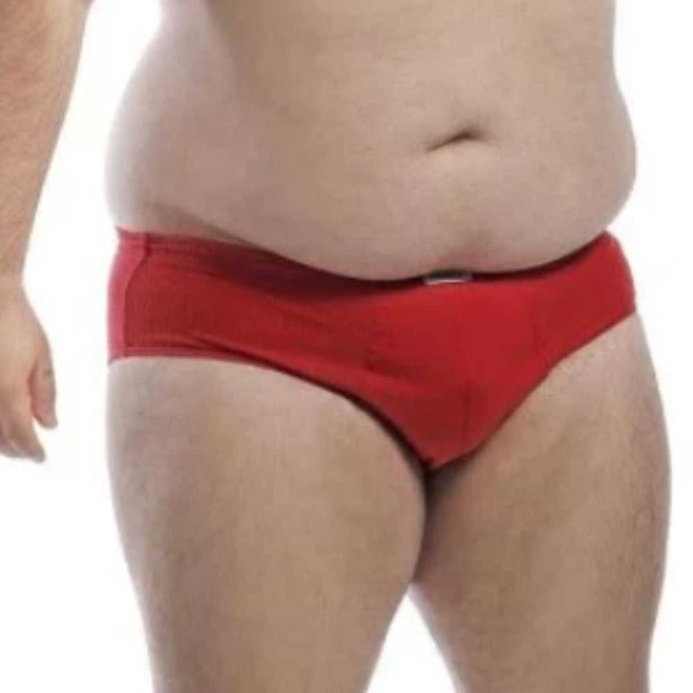 Cueca Slip Plus Size Lisa Em Algodão Nawes - Image 5