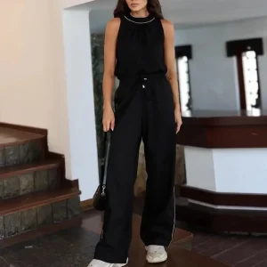 Calça Linho com Viés