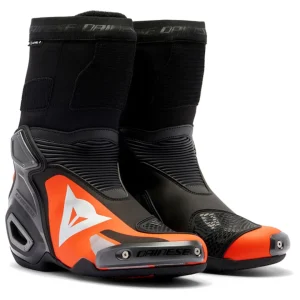 BOTA DAINESE AXIAL 2 RACE CARBON D1 IN RS – Vermelha Flúor e Preta