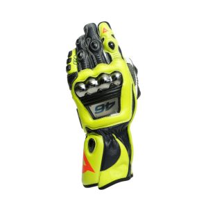 LUVA DAINESE FULL METAL 6 D1 VR46 – Amarela Flúor e Preta