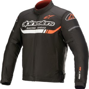 JAQUETA CORDURA ALPINESTARS T-SPS IGNITION WATERPROOF – Preta Branca e Vermelha Flúor