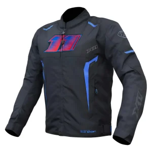 JAQUETA CORDURA MASCULINA X11 ONE SPORT SPORADIC – Preta Vermelha e Azul