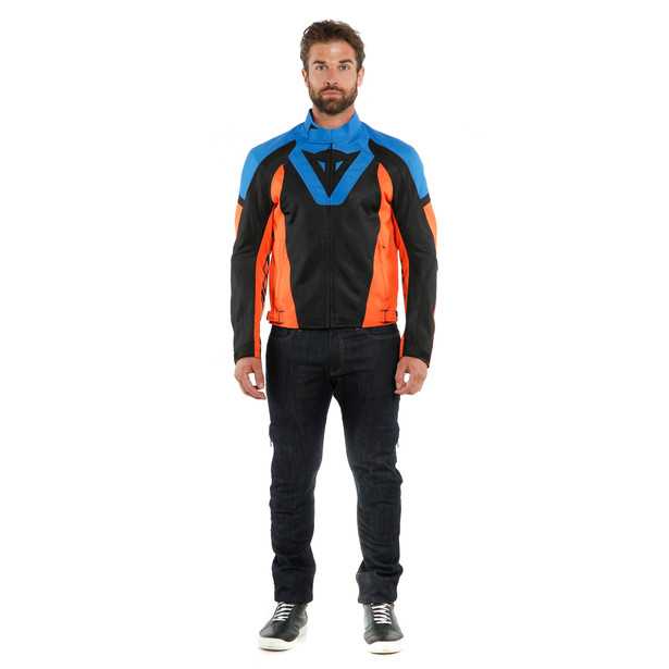 JAQUETA CORDURA DAINESE LEVANTE AIR TEX – Preta Azul e Laranja - Image 3
