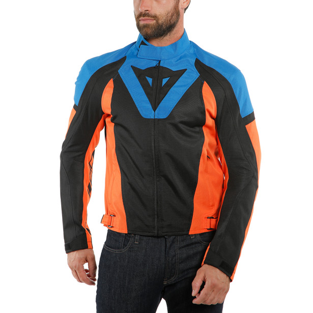 JAQUETA CORDURA DAINESE LEVANTE AIR TEX – Preta Azul e Laranja - Image 5