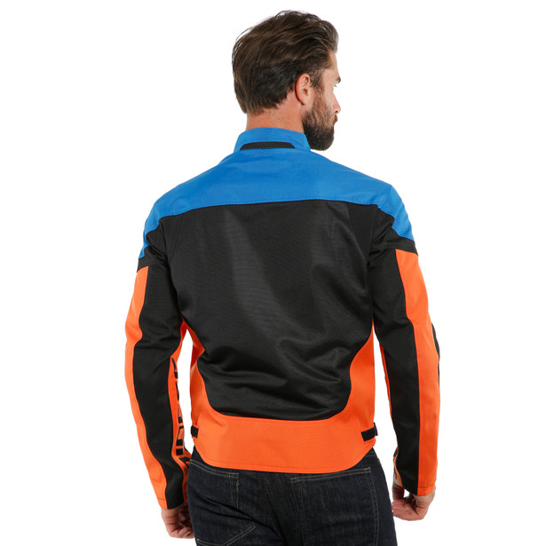 JAQUETA CORDURA DAINESE LEVANTE AIR TEX – Preta Azul e Laranja - Image 6
