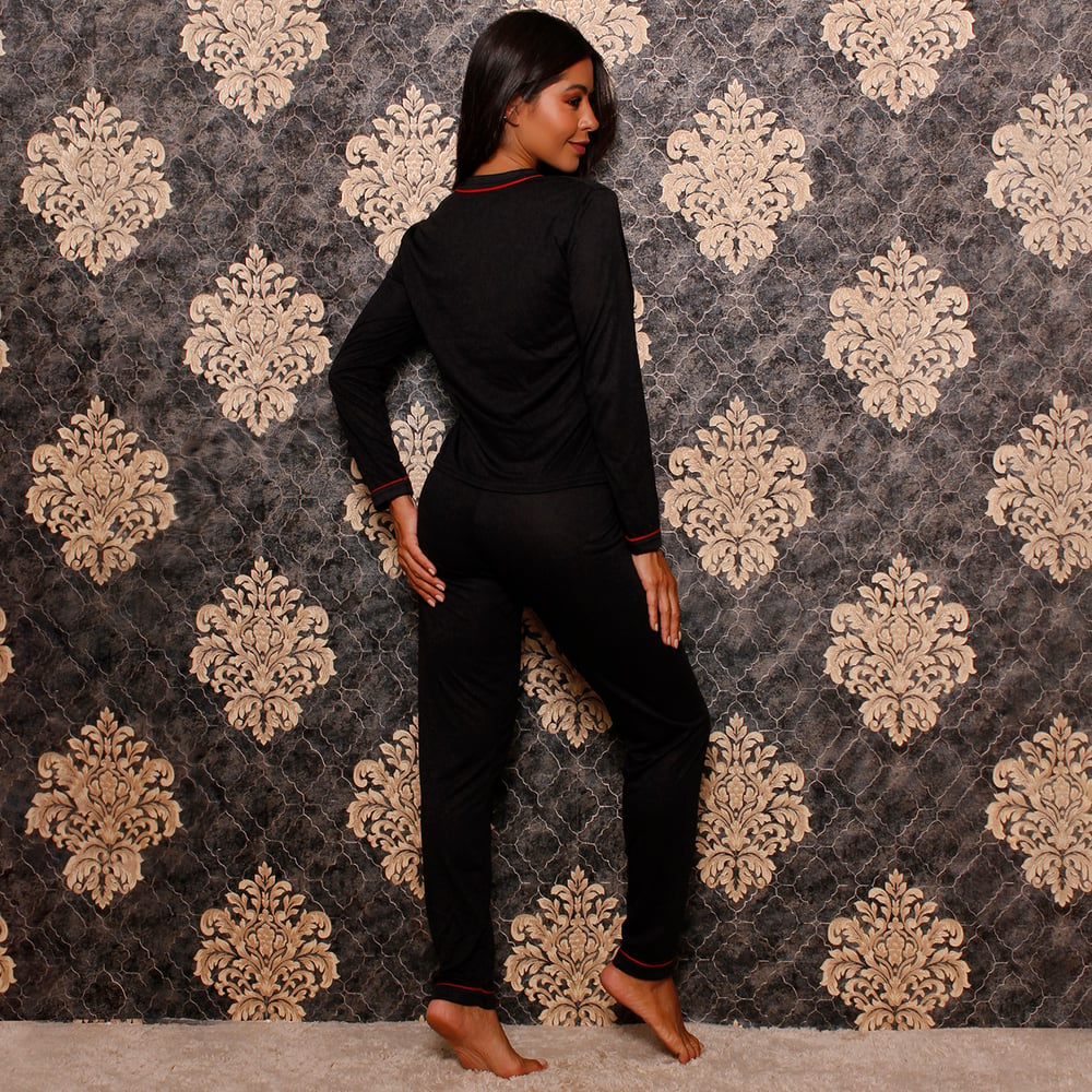 Pijama Americano Frio Com Calça E Blusa Manga Longa Lust Chick - Image 7