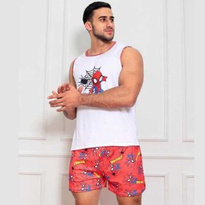 Pijama Masculino Adulto Verão Estampado