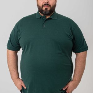 Polo Básica Verde Manga Curta Plus Size 002610