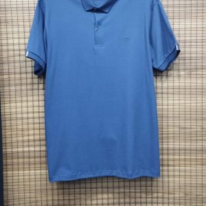 Polo Básica Azul Marinho Manga Curta Plus Size 002572