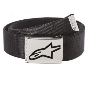 CINTO ALPINESTARS AGELESS WEB – Preto e Cromado