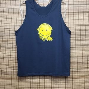 Regata Preta Smile Estampada Plus Size 002301