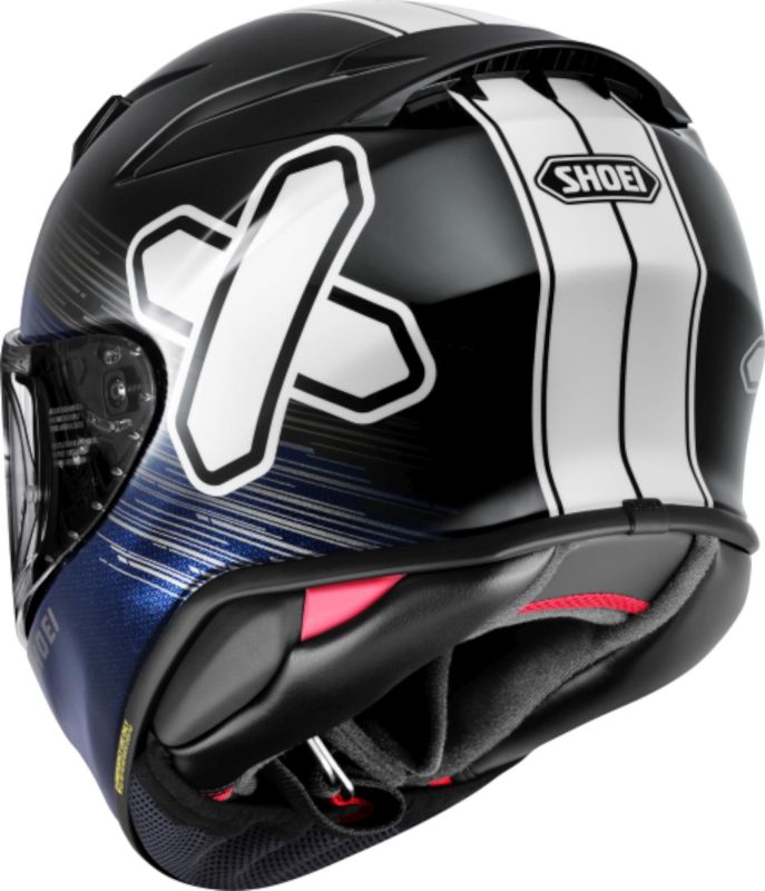 CAPACETE SHOEI NXR 2 IDEOGRAPHIC TC-5 GLOSS – Preto Azul e Branco - Image 3