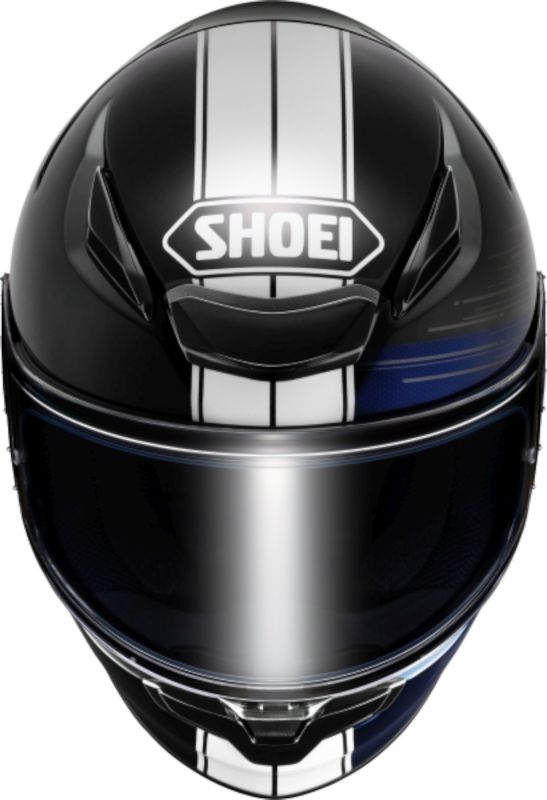 CAPACETE SHOEI NXR 2 IDEOGRAPHIC TC-5 GLOSS – Preto Azul e Branco - Image 5