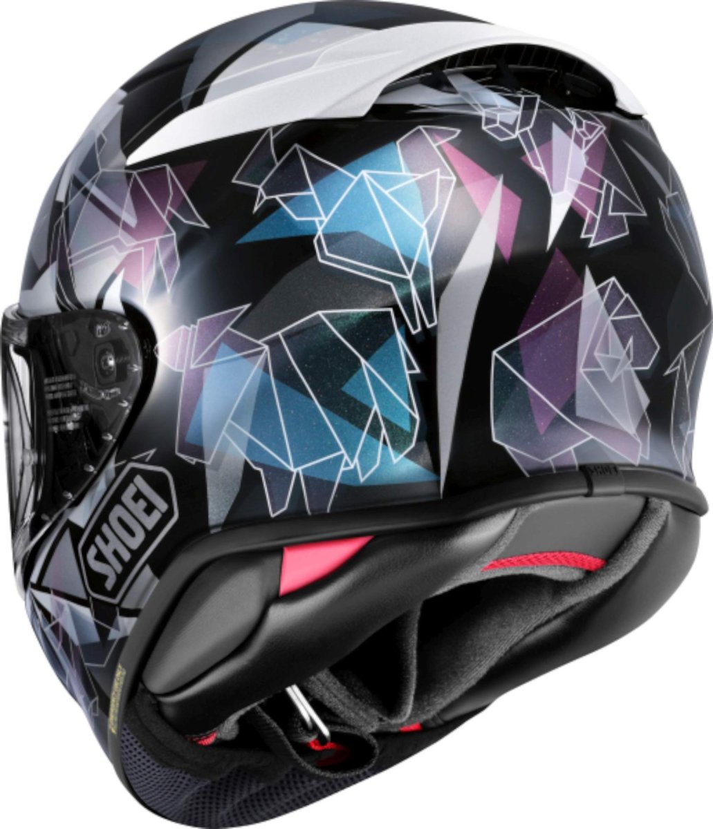 CAPACETE SHOEI NXR 2 ORIGAMI TC-5 – Preto Branco e Roxo - Image 5