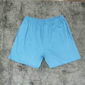 Short de Malha Colorida Azul Plus Size 002532-4