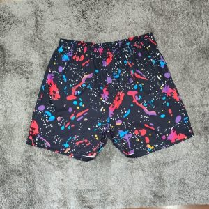 Short Tactel Colorida Vermelho Plus Size 002529-1