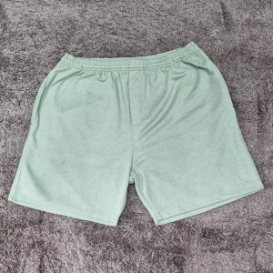 Shorts De Moletom Verde Claro Plus Size 002403-1