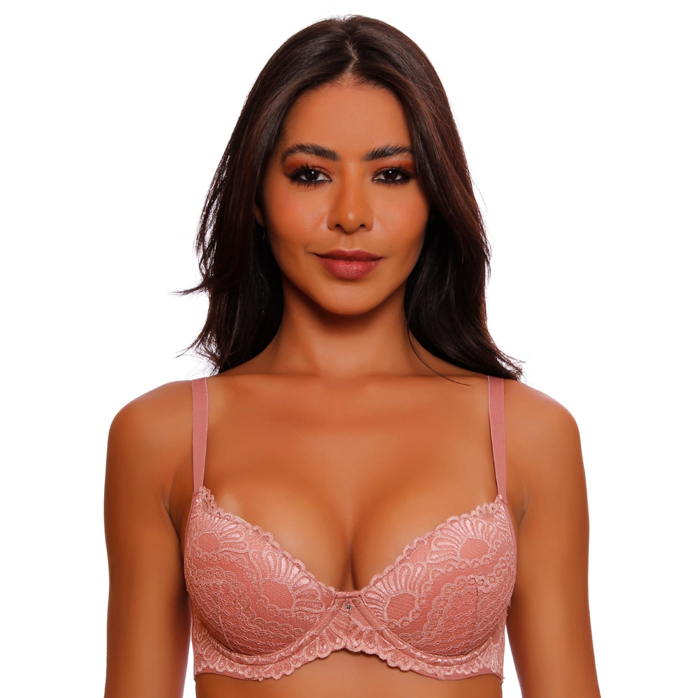 Sutiã Com Aro E Bojo Base Invisível Fit Detalhes Em Renda Nayane - Image 2