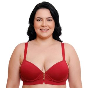 Sutiã Nadador Com Aro Bojo E Zíper Frontal Corpo Nu