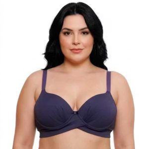 Sutiã Plus Size Drapeado Com Bojo Modelo Lift Corpo Nu