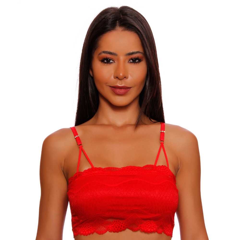 Top Luxo Em Renda Com Bojo Patitex - Image 4